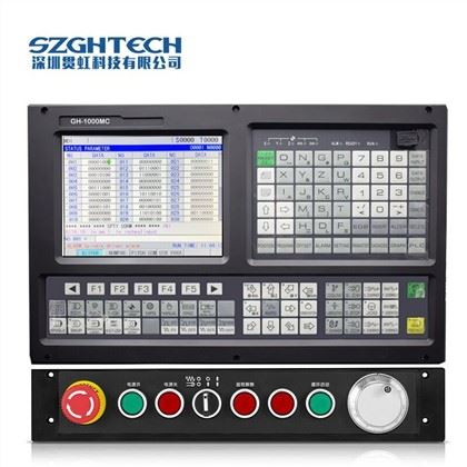 GH1000TC-2 is 2 Axis Lathe CNC Controller
1)Threading Cycle: Following Mode/Interpolate Mode<br />
2) Support Dual analog voltage(0~10V) & C-axis for Spindle servo(M800)<br />
3) Support Stepper/Increment/Absolute/EtherCAT/Powerlink Servo for Feeding Axes<br />